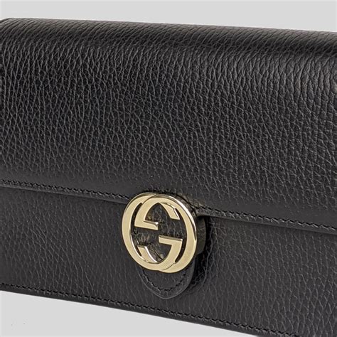 gucci interlocking wallet|Gucci small wallet on chain.